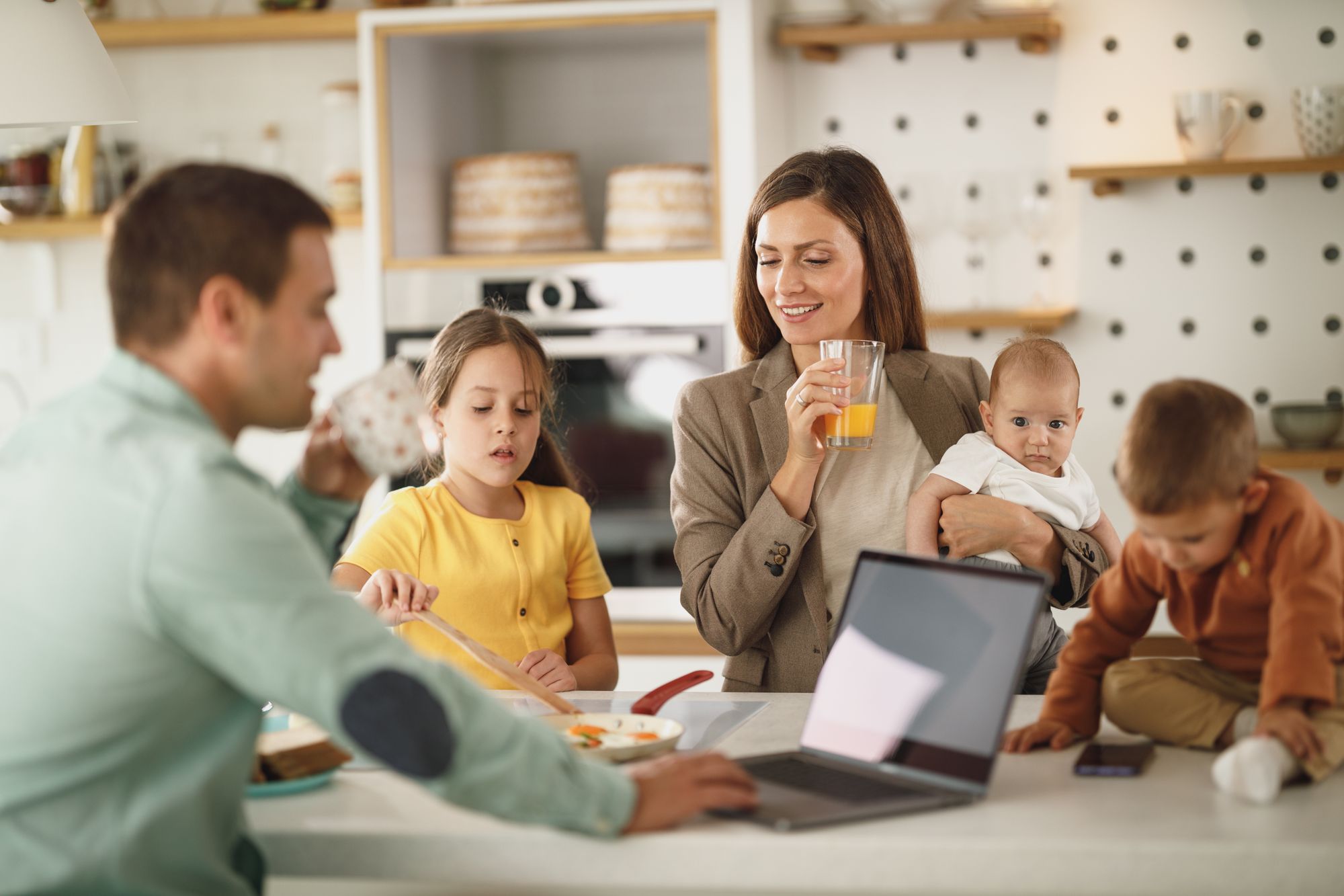 Family Breakfast Free Stock Image